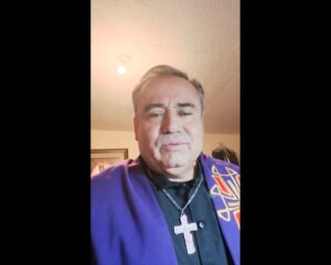 1º Padre Moisés Olmos Ponce, director espiritual perpétuo del grupo desde el Cielo, de Méjico, en enero del 2022.